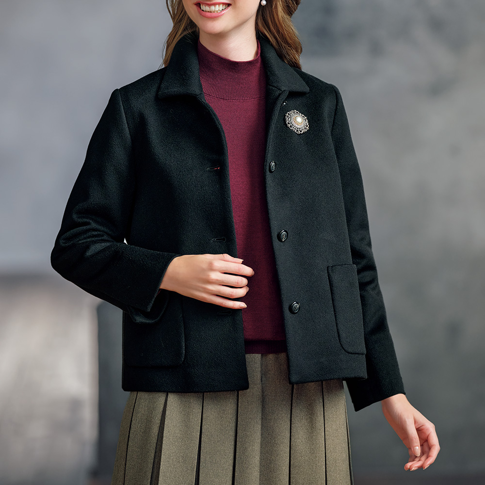 カシミヤビーバージャケット