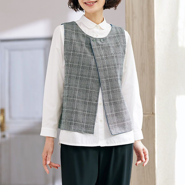 婦人用リバーシブルベスト
