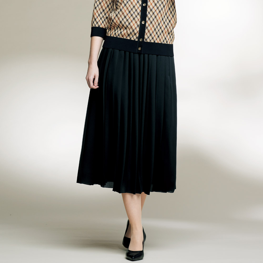 ダブルサイドプリーツスカート