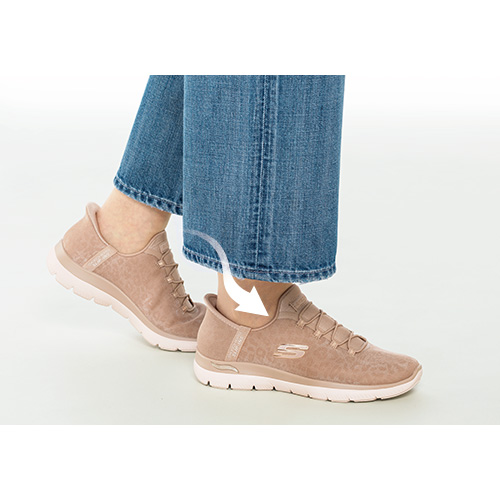 シャドーレオパード柄スリップオン／スリップインズ