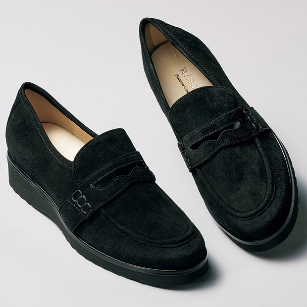 隠しゴム付きコンフォートローファー