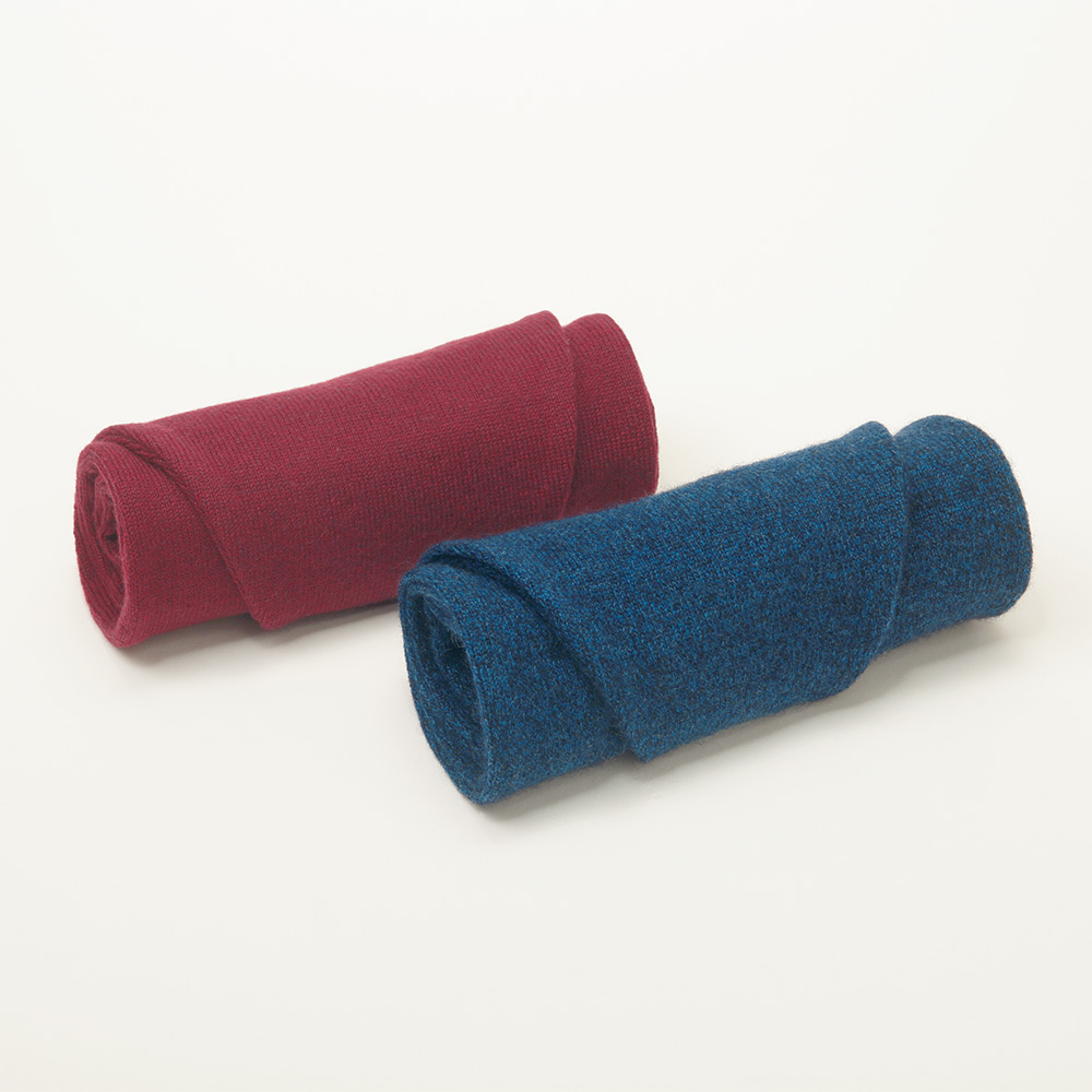 旅に便利なカシミヤのプチマフラー