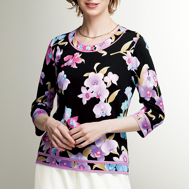 パネルプリントプルオーバー