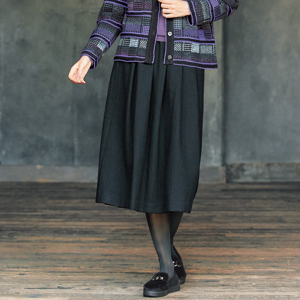 リネアフレスコ ウールギャザースカート | ライトアップオンラインストア