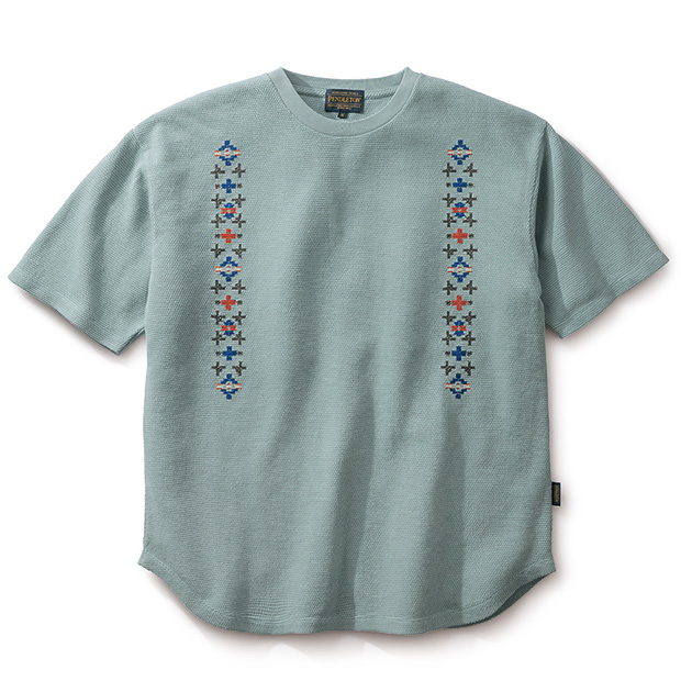 エンブロイダリー･鬼鹿の子Tシャツ／リラックスフィット