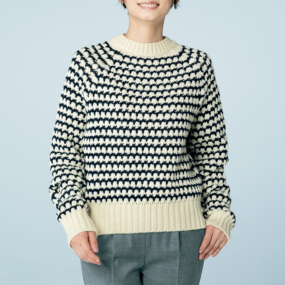 柄編みセーター