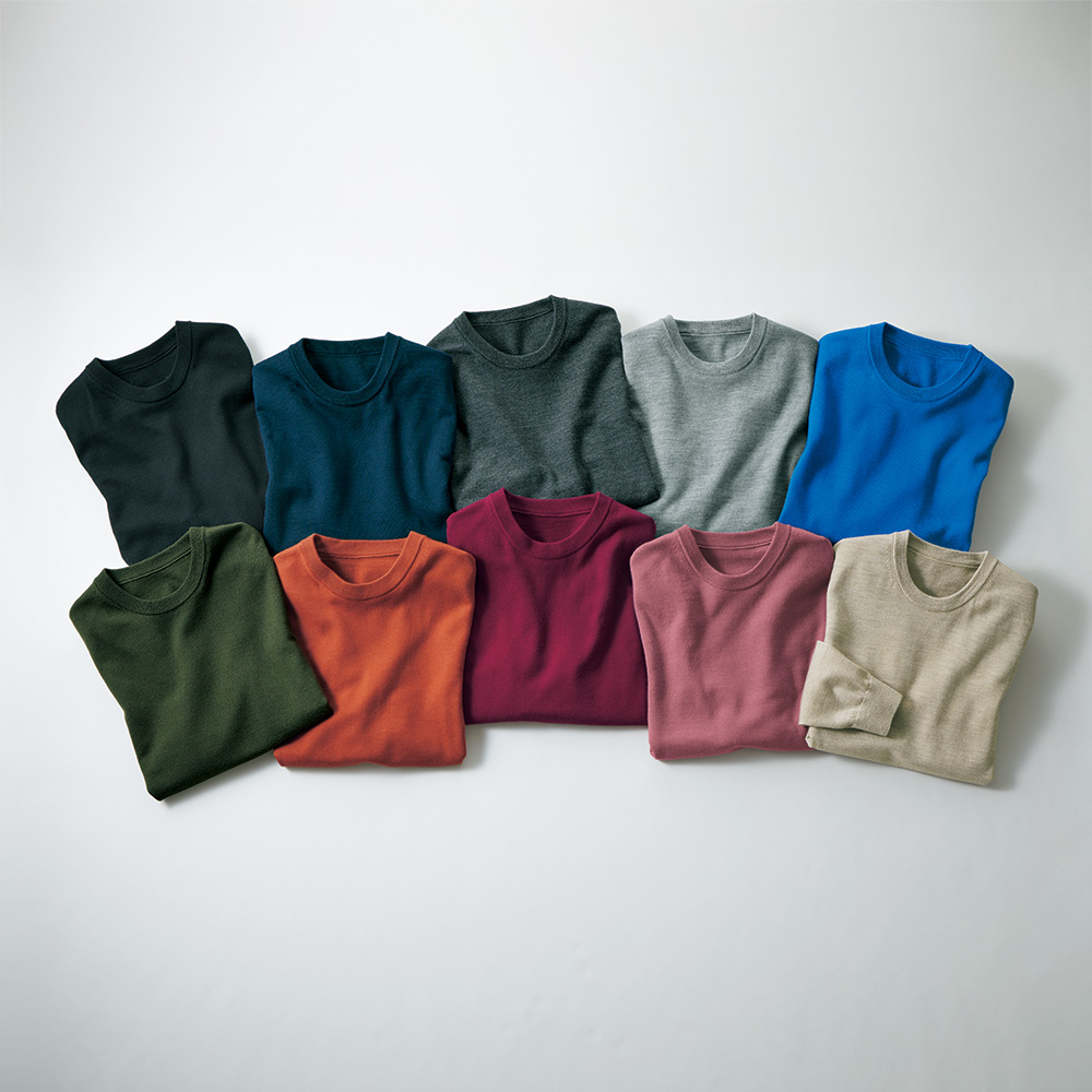 エクストラファインメリノ・クルーネックセーター