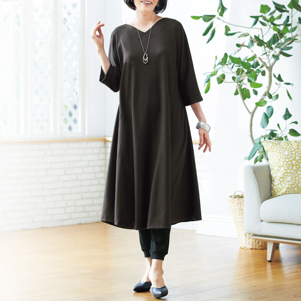 Yohaku 洗えるウールワンピース ライトアップオンラインストア