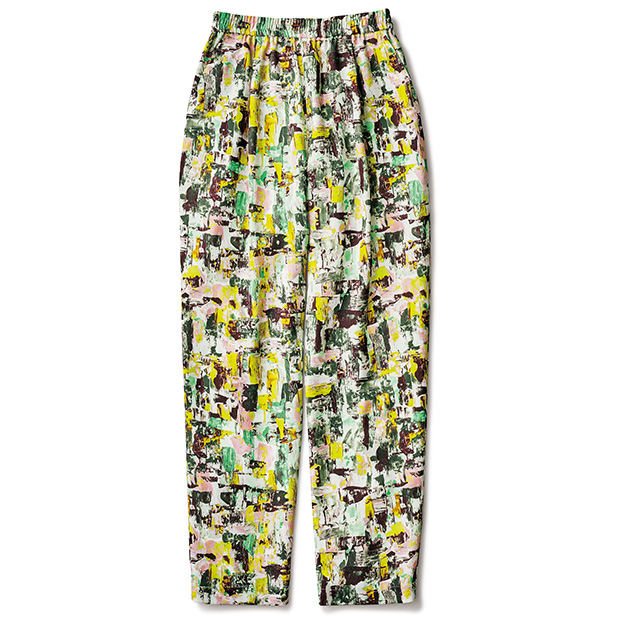 ペイント柄プリントパンツ