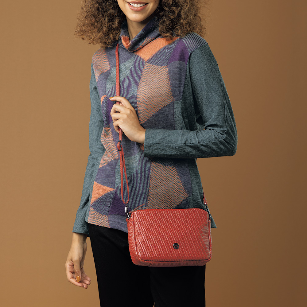 2ウェイ三層ポシェット