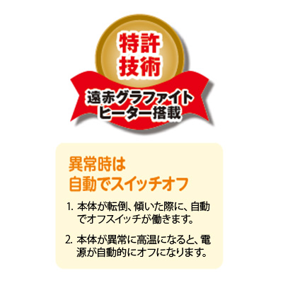 遠赤グラファイトヒーター 瞬間暖房（トリカゴ）