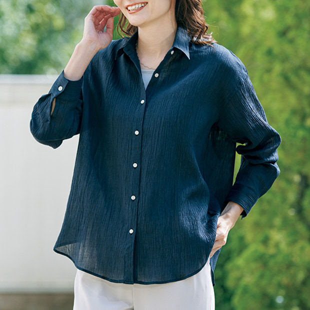 近江麻･ロングブラウス