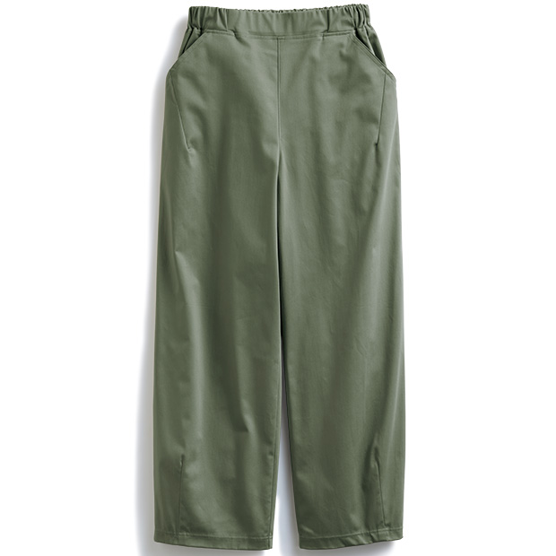 コットンストレッチ･コクーンパンツ