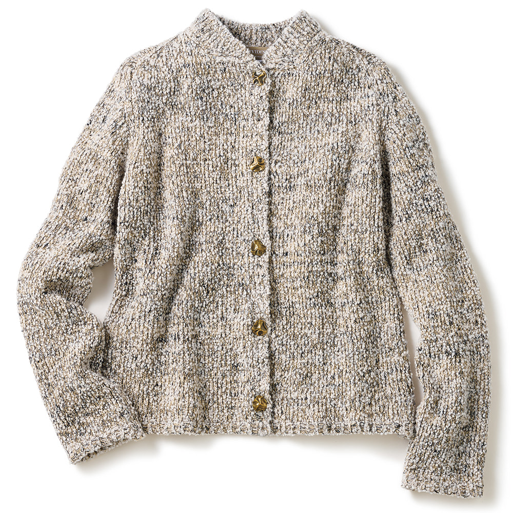 カシミヤ混ジャケットカーディガン