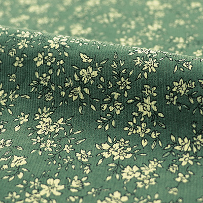 コーデュロイプリントロングブラウス