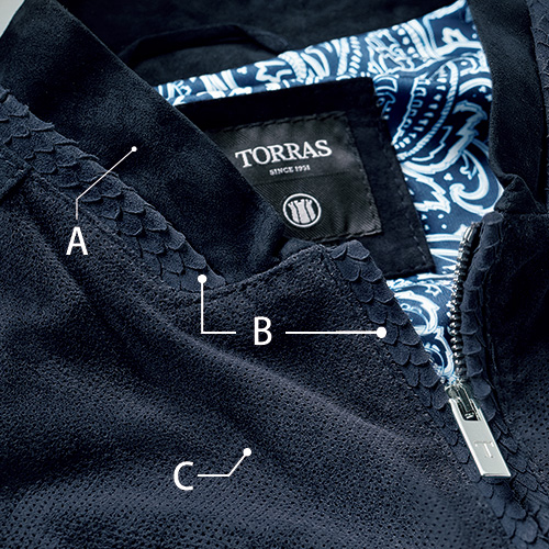 スウェードブルゾン