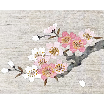 手描きタペストリー／桜