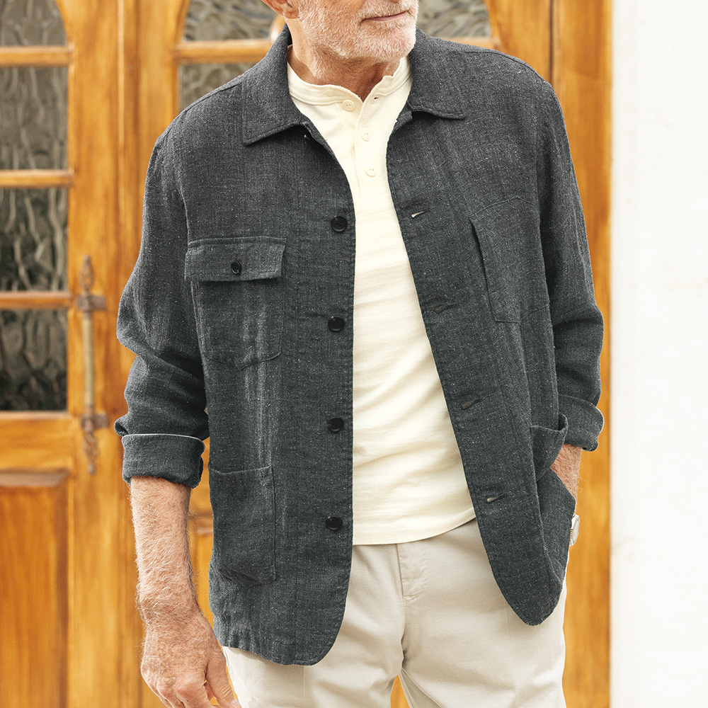 リネンシルク･カバーオール