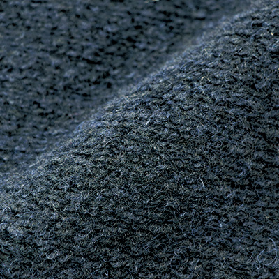 ウール混スライバーニットコート