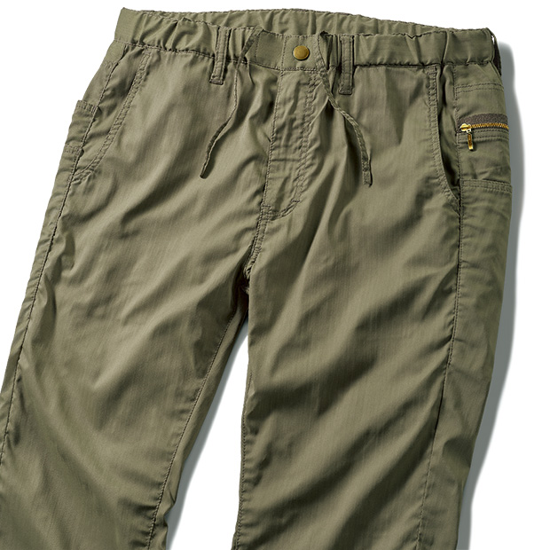 多機能らくあき･クールマックスヘリンボーンイージーパンツ