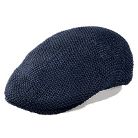 洗える麻混ニットハンチング