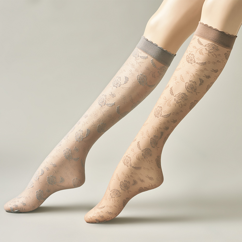 シアーハイソックス／2色セット