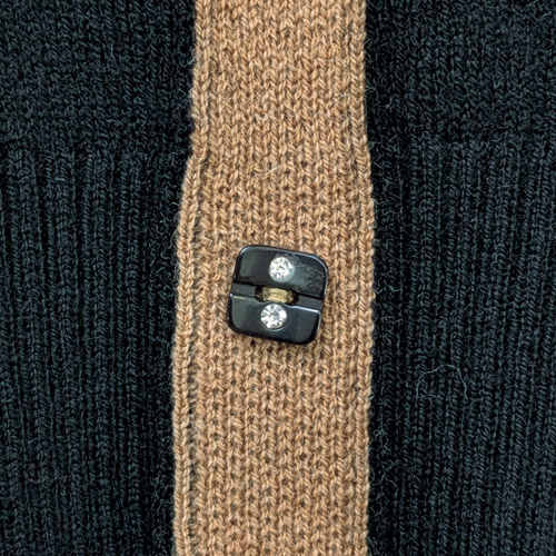 配色ウールニットプルオーバー