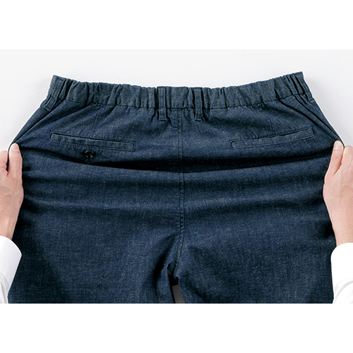 大人の6オンス麻混イージーデニムパンツ／当社限定モデル
