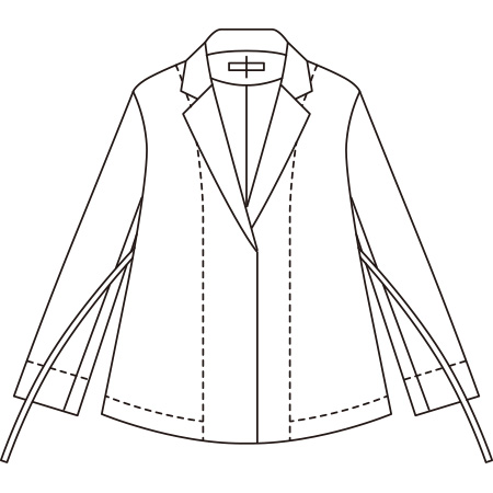 リネンコットンガーゼのジャケット