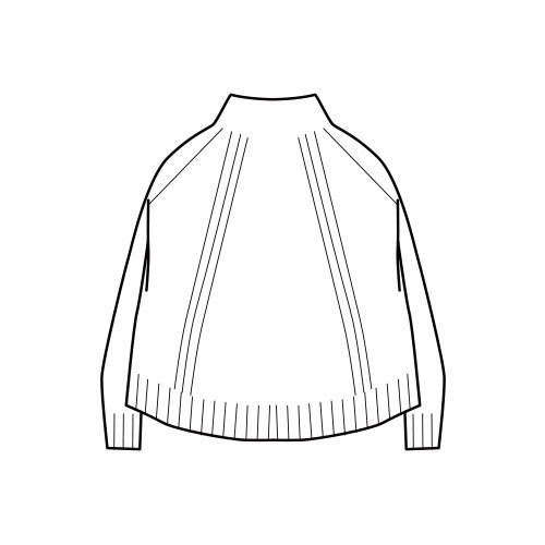 カシミヤハイネックチュニック