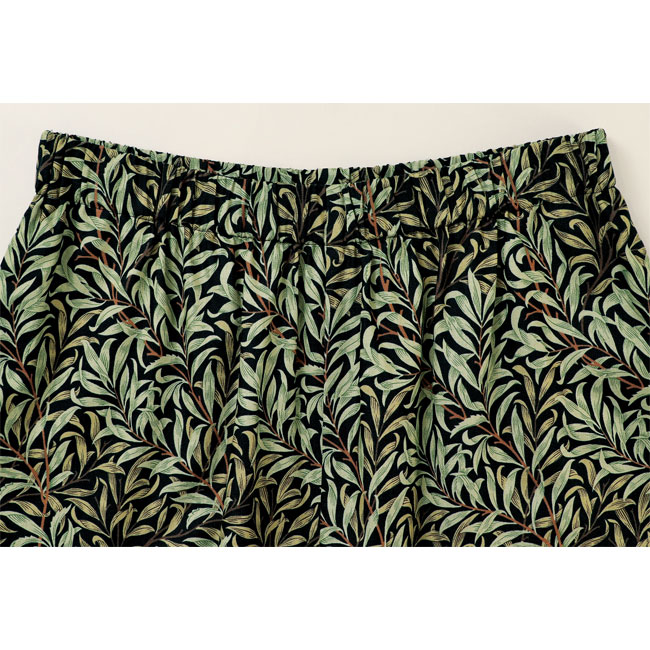 ボタニカルプリントパンツ