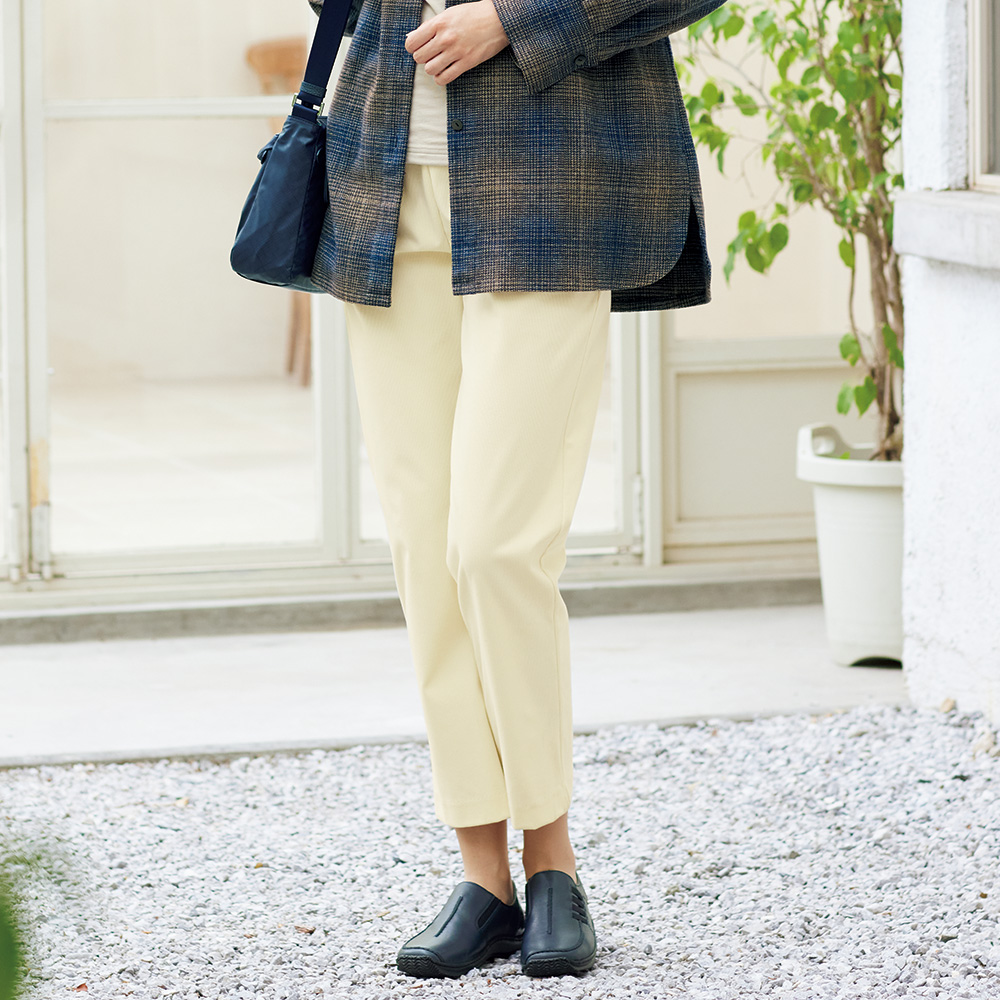 スクエアトウスリップオンシューズ