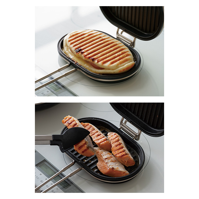 挟んで焼けるグリルパン（パニーニパン）