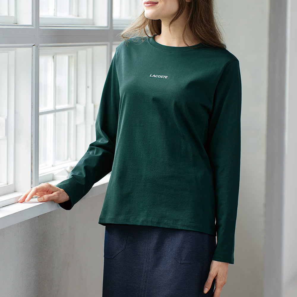 ワンポイント刺しゅうプルオーバー