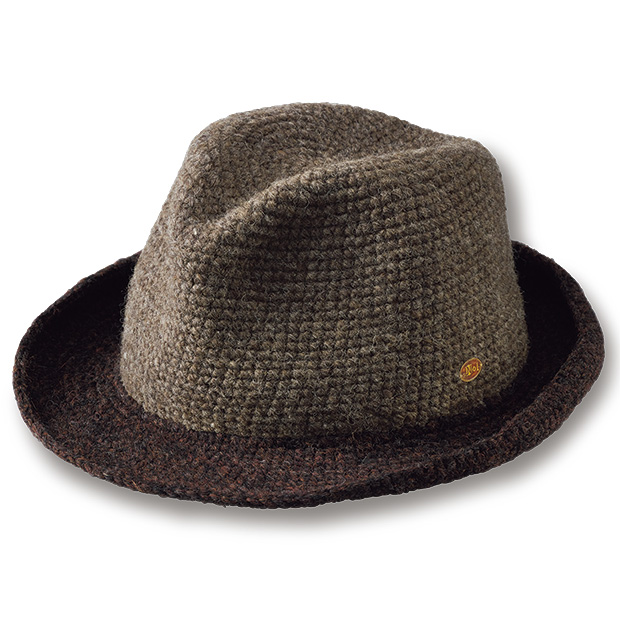 手編みのローラブルハット