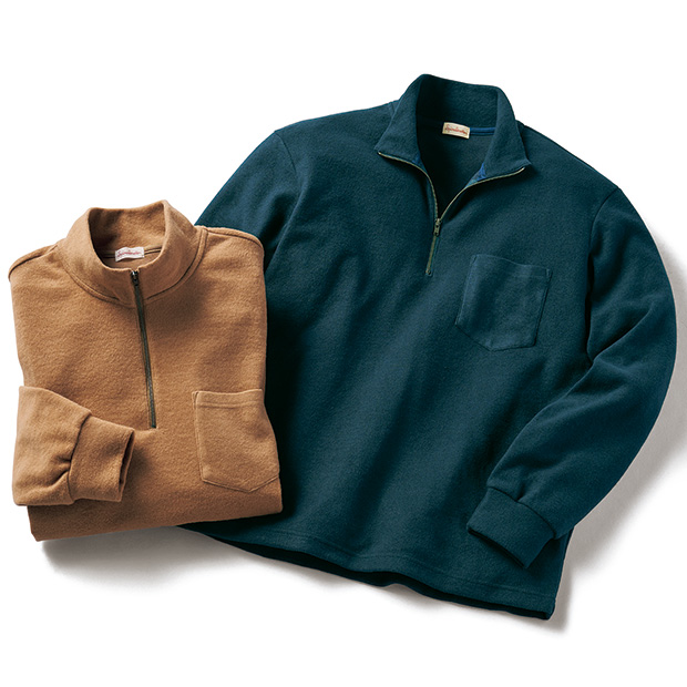 オンフレッシュ･あたたかハーフジッププルオーバー