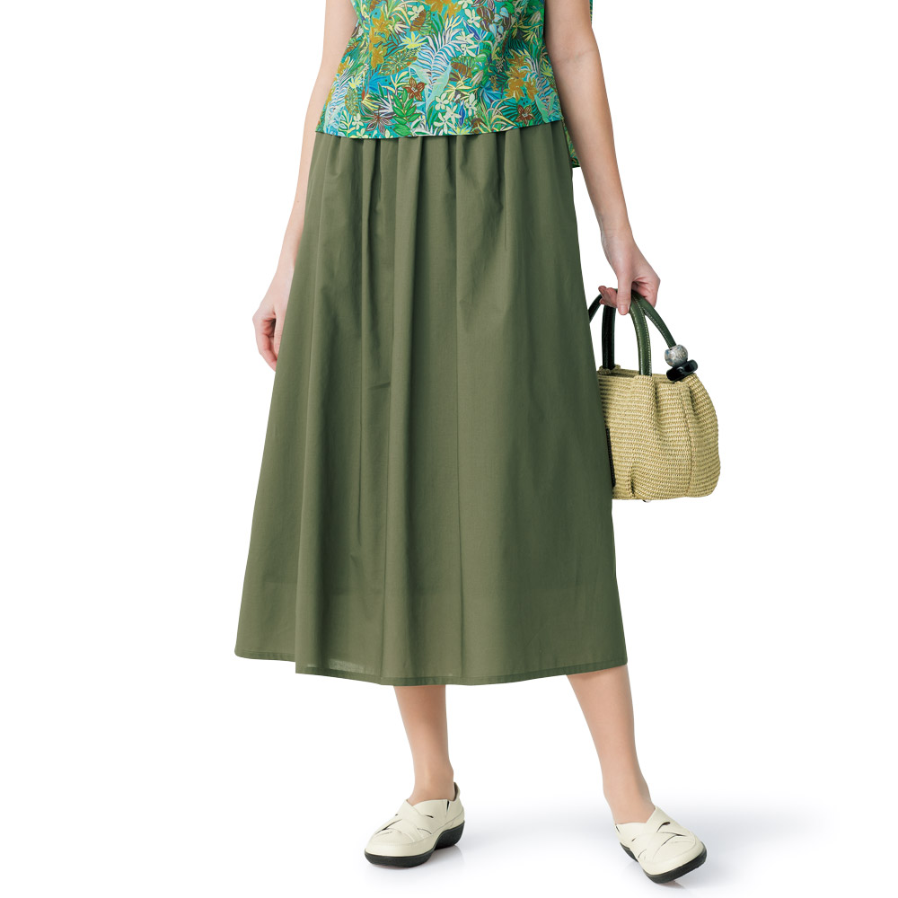 コットンフレアースカート