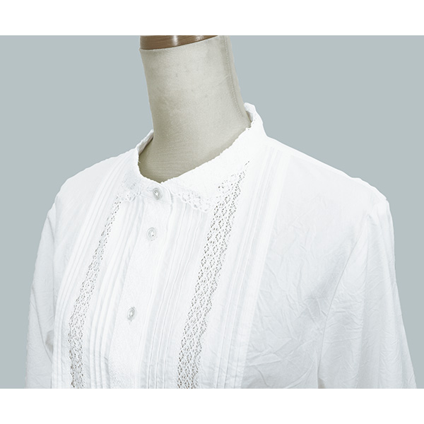 レース使いワッシャーブラウス