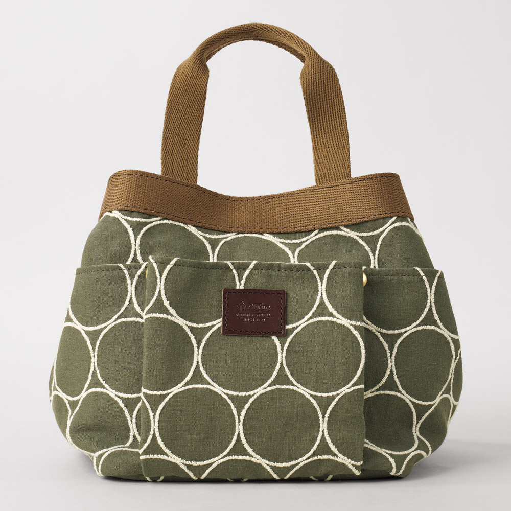 サークル柄2ウェイバッグ