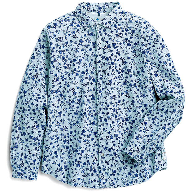 クラウドベリー柄シャツ