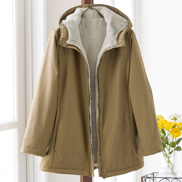 撥水･裏総ボアあったかAラインコート／当社限定