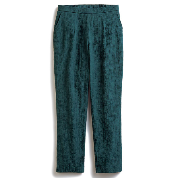 コットン混リップル加工･テーパードパンツ