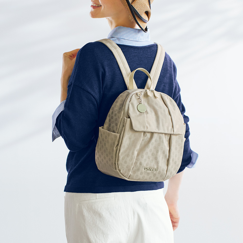 撥水ドットジャカード･ミニリュック