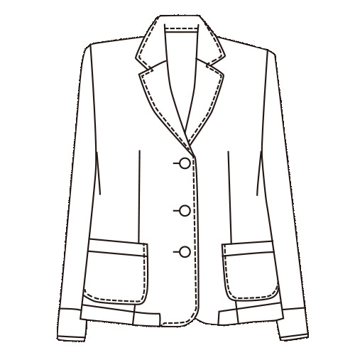 綿混先染めドビーテーラードジャケット