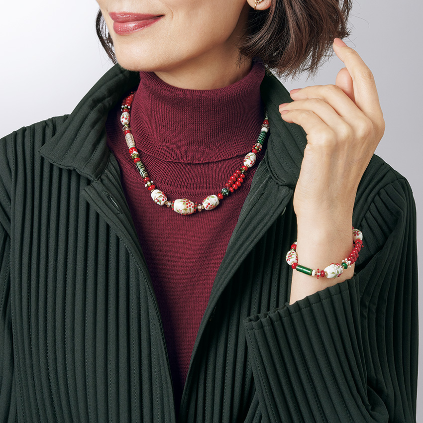 トンボ玉アクセサリー