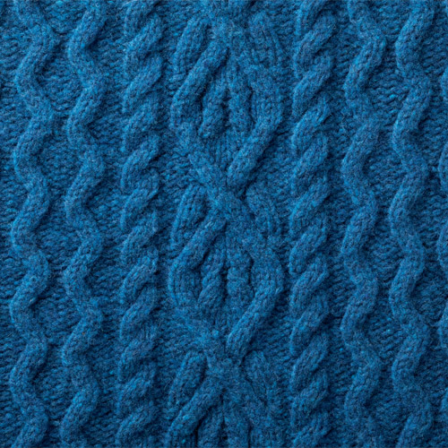 カシミヤ混・アランモチーフセーター