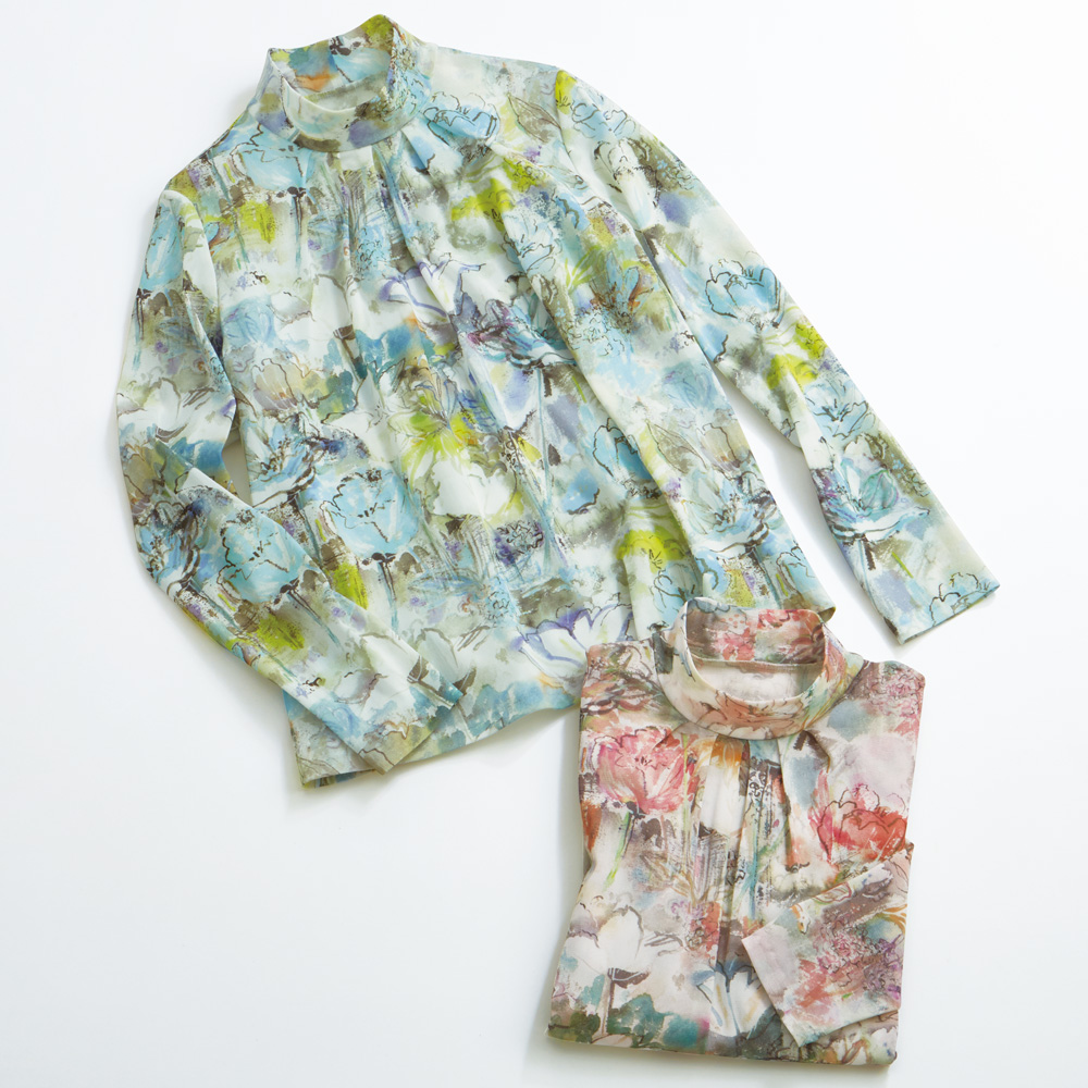 オリジナルプリントチュールプルオーバー