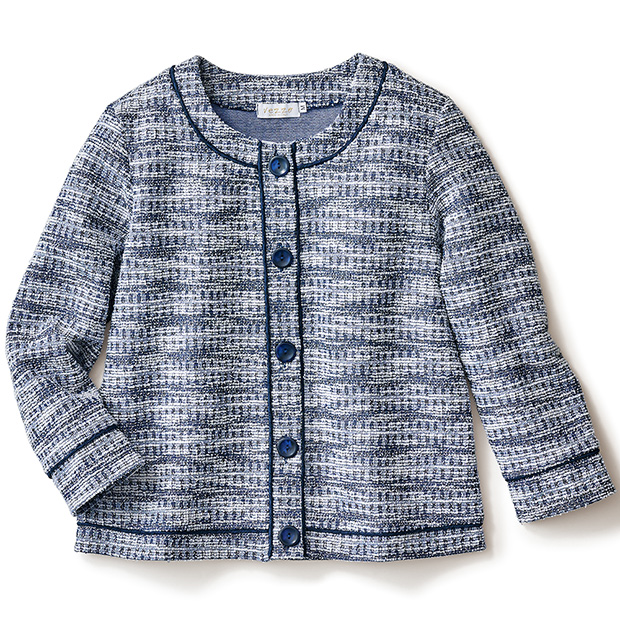 ツイードノーカラージャケット