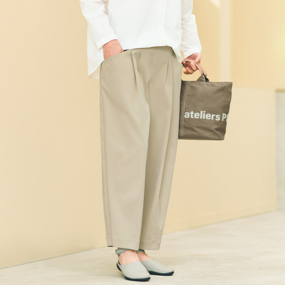 ハイストレッチ･ツータックパンツ