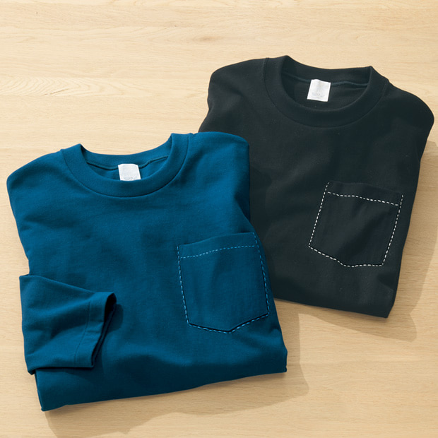 創業90周年記念モデル･ハンドステッチ長袖Tシャツ